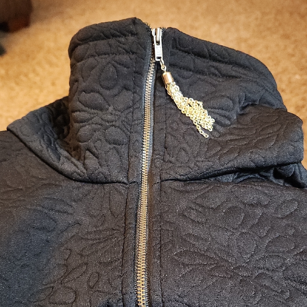 Elegant Black Women's Quilted Vest XL - Picture 2 of 9